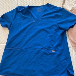 Figs scrub royal blue set